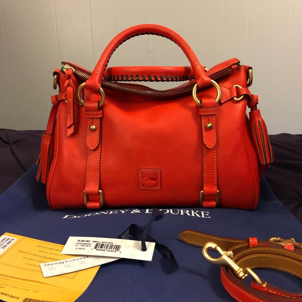 EUC STRAWBERRY Dooney Florentine Small Satchel
